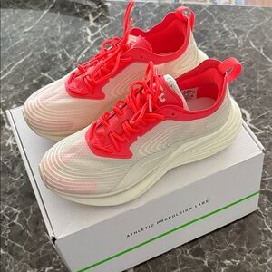 APL Women's Streamline Sneakers in Pristine and Impulse Red